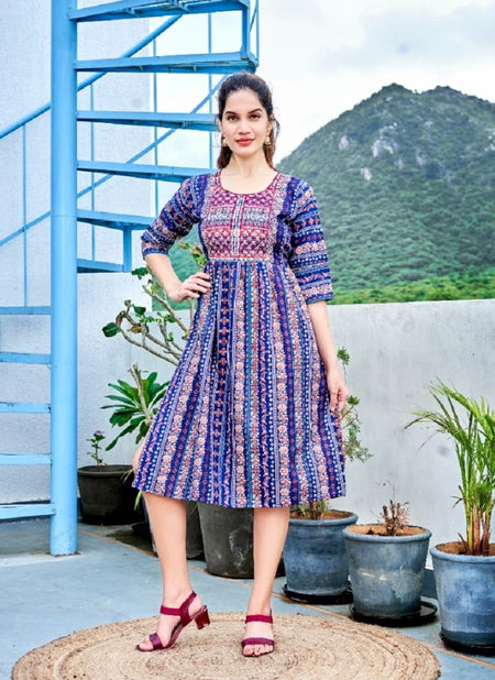 MAIRA v5 By Viyaa Naira Cut Printed Kurtis Catalog Catalog